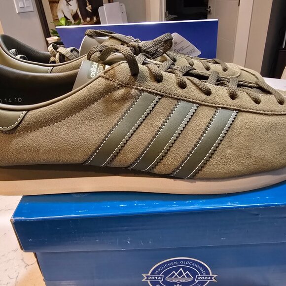 Adidas Moston Super SPZL Shoes In Cargo/Olive/Trace Olive (ID3515) -Men's US 13 - Picture 6 of 10